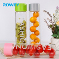 Wholesale  glass tumbler water bottle multicolor glass voss water bottle